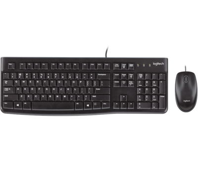 Logitech Desktop MK120 - Keyboard & Mouse, USB