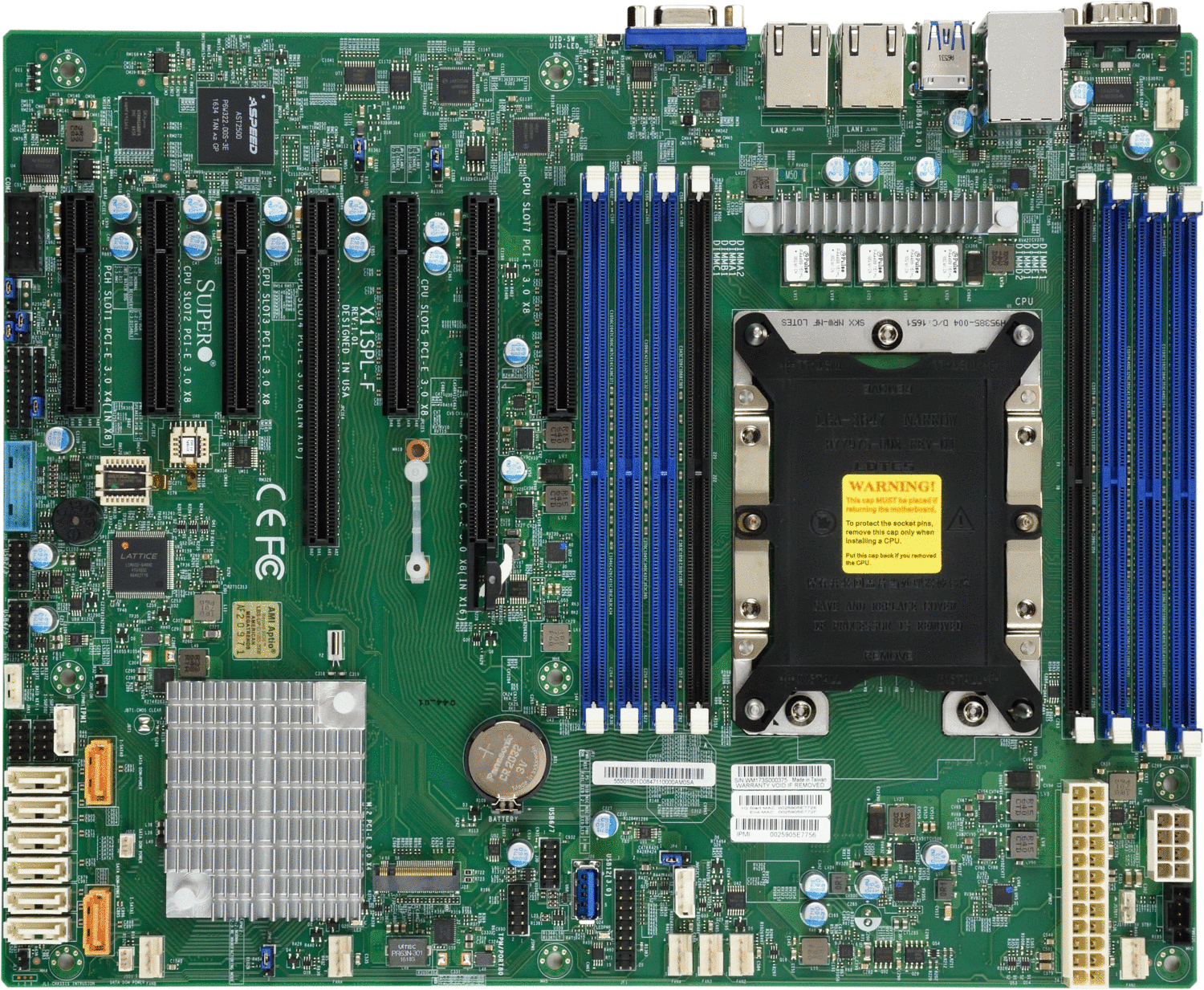 SuperMicro X11SPL-F Single Socket P LGA3647 ATX Server Motherboard