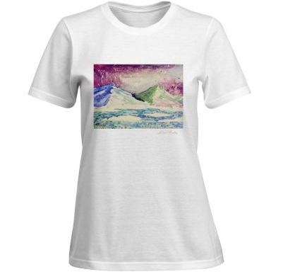 White Womens T-shirt with Lea Keeley Original Design
