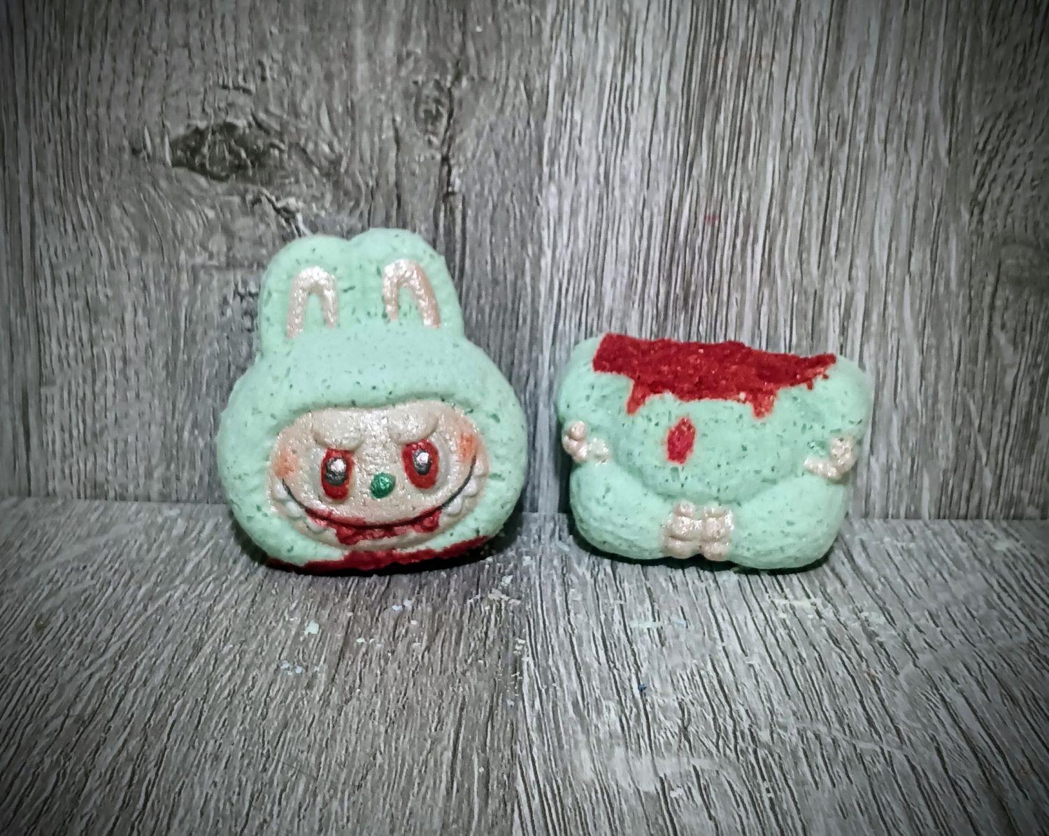&quot;Decapitated&#39; Teal Labubu Bath Bomb