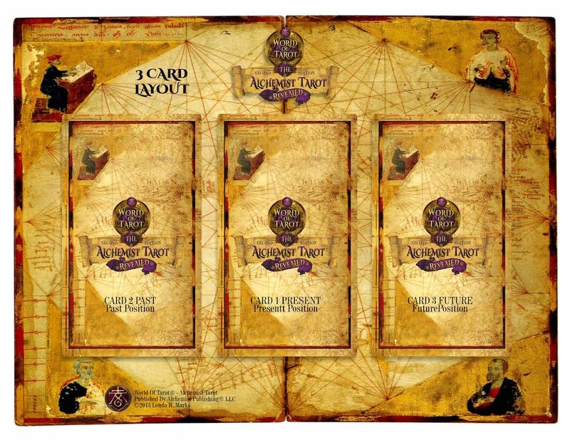 Alchemist Tarot Revealed 3-Card Layout Sheet