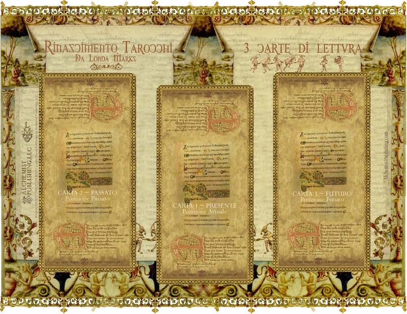 Rinascimento Tarocchi 3-Card Layout Sheet