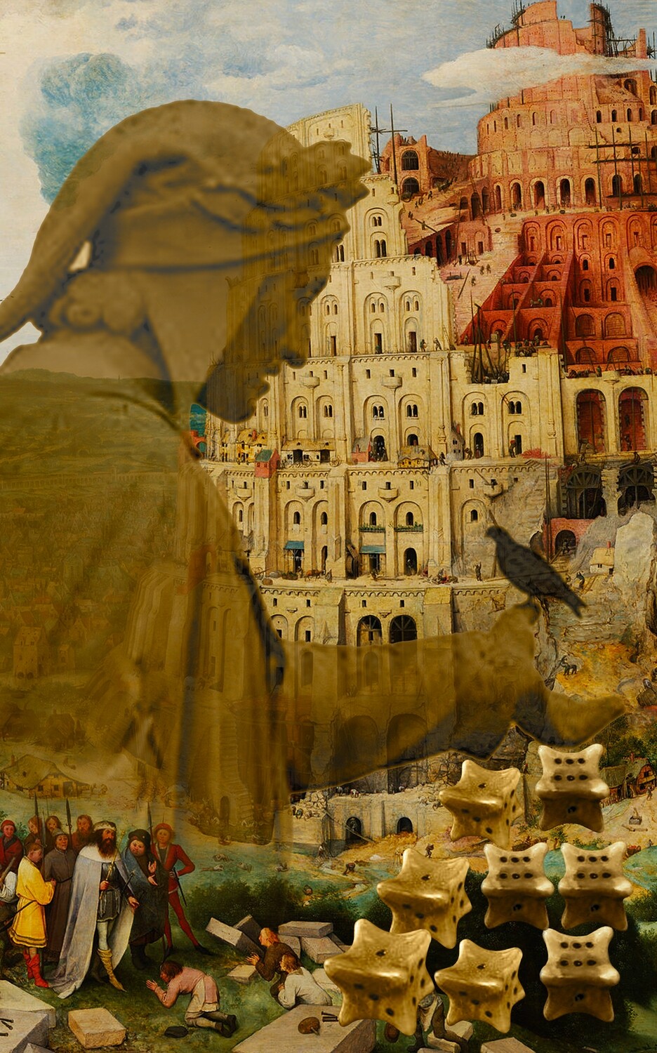 Surreal Montaged Scene