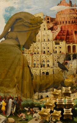 Surreal Montaged Scene