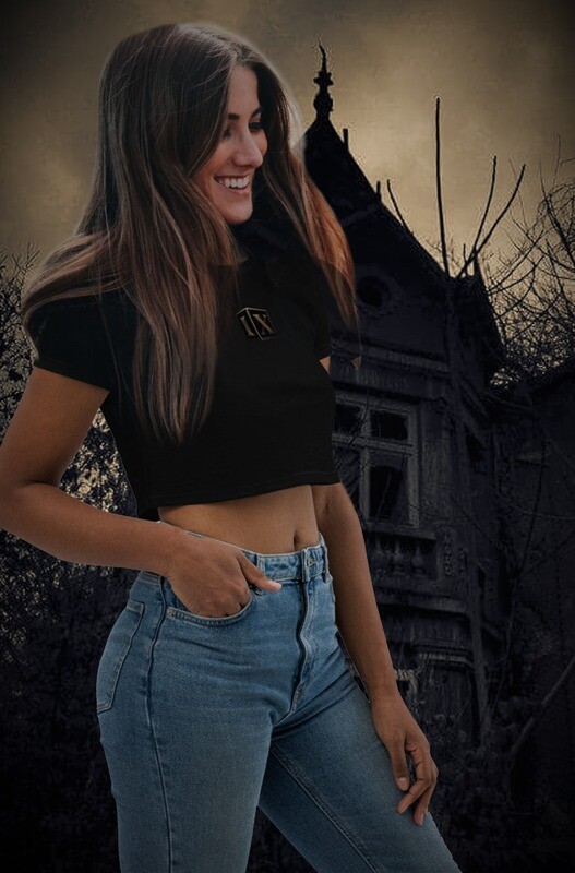 World Of Tarot Logo Organic Crop Top