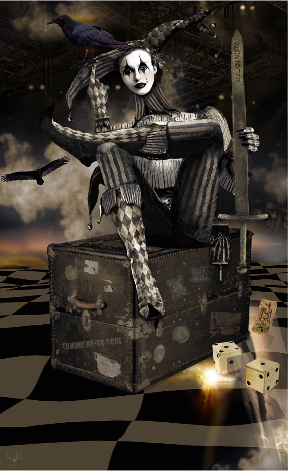 Kismet, Way Of The Sword, Hot Dice (Limited Edition Tarot Print)