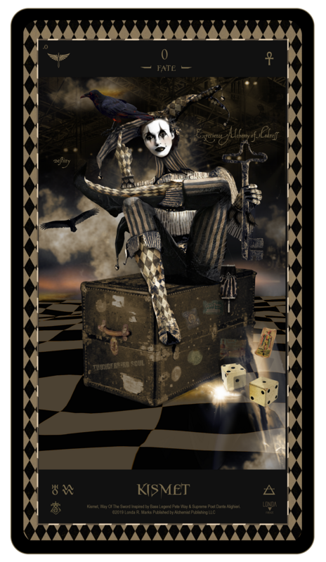 &quot;Kismet, Way Of The Sword,&quot; Digital Tarot Card: 0 Kismet