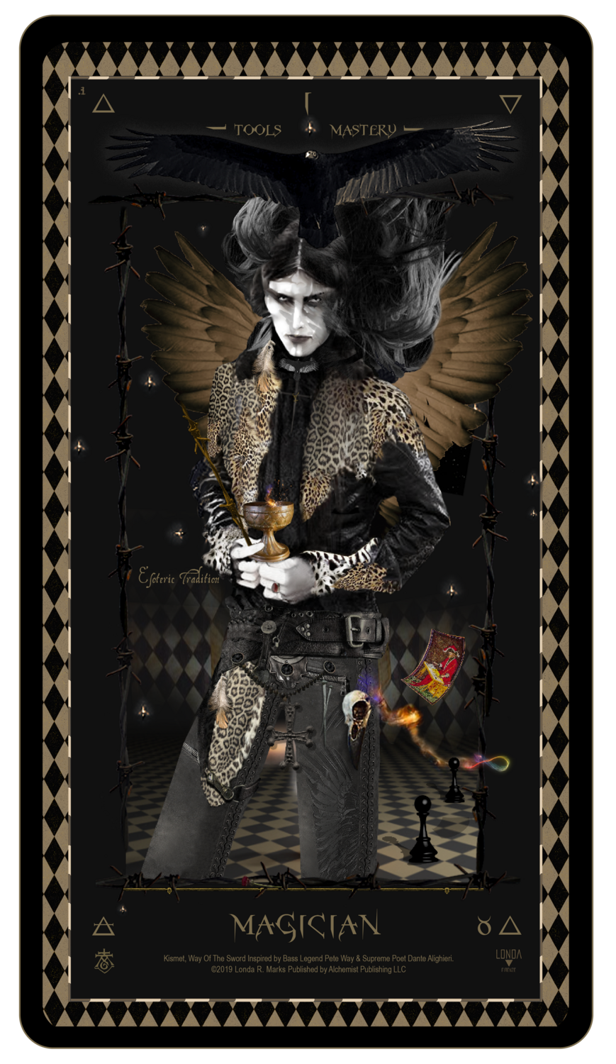 &quot;Kismet, Way Of The Sword,&quot; Digital Tarot Card: I Magician