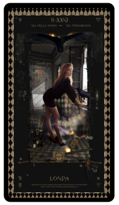 Kismet, Way Of The Sword, Digital Tarot Card: II-XXVI Londa