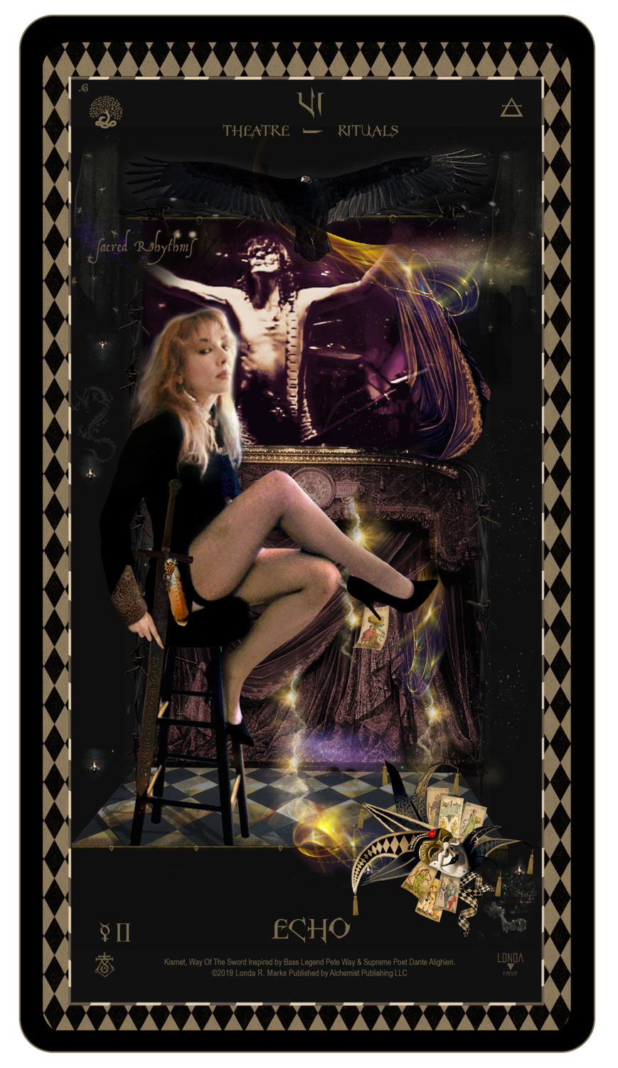 &quot;Kismet, Way Of The Sword,&quot; Digital Tarot Card: VI Echo