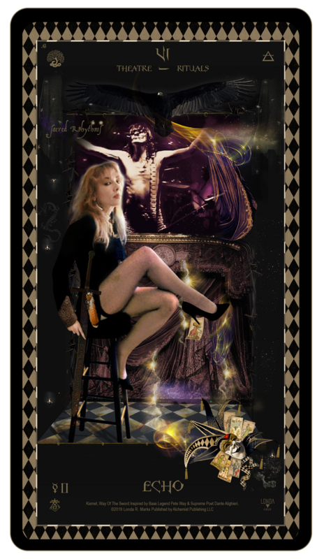 &quot;Kismet, Way Of The Sword,&quot; Digital Tarot Card: VI Echo