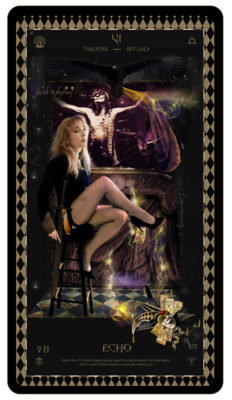 &quot;Kismet, Way Of The Sword,&quot; Digital Tarot Card: VI Echo