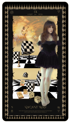 "Kismet, Way Of The Sword," Digital Tarot Card: IX Vacant Way
