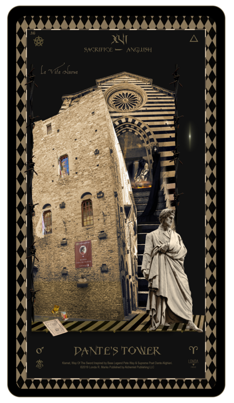 &quot;Kismet, Way Of The Sword,&quot; Digital Tarot Card: XVI Dante&#39;s Tower