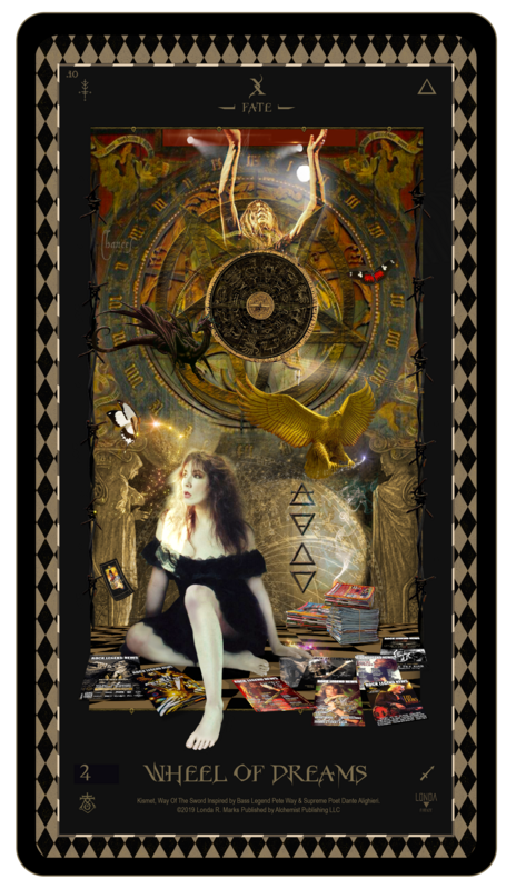 &quot;Kismet, Way Of The Sword,&quot; Digital Tarot Card: X Wheel Of Dreams