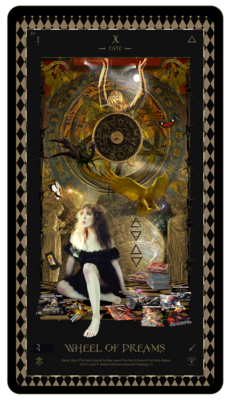 "Kismet, Way Of The Sword," Digital Tarot Card: X Wheel Of Dreams
