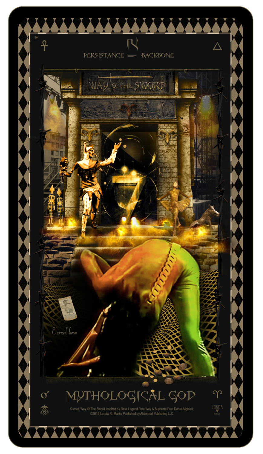 Kismet, Way Of The Sword, Digital Tarot Card: IV Mythological God