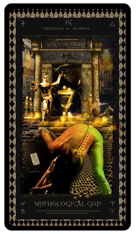 Kismet, Way Of The Sword, Digital Tarot Card: IV Mythological God