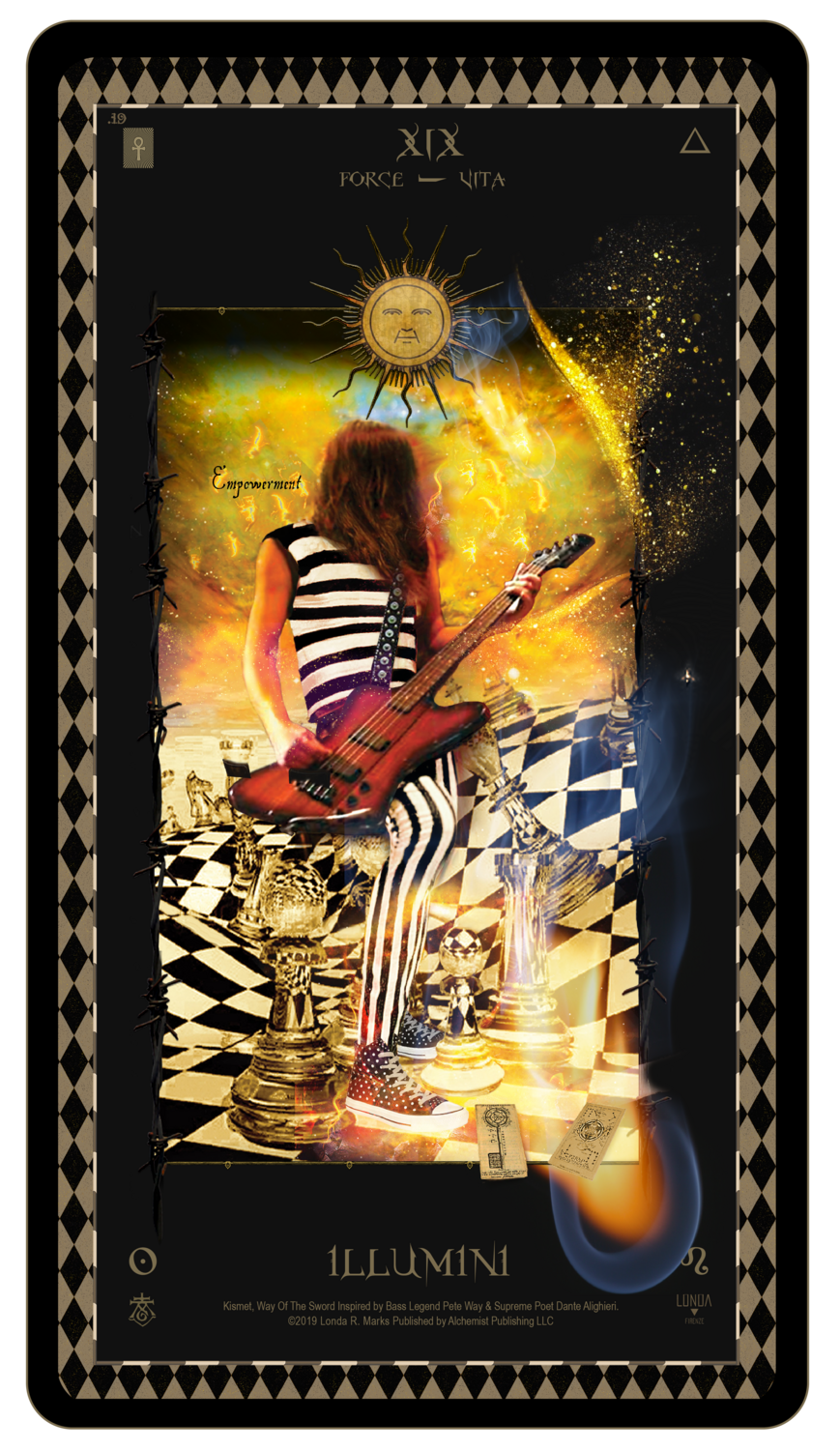 &quot;Kismet, Way Of The Sword,&quot; Digital Tarot Card: XIX Illumini