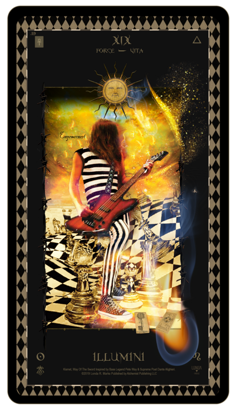 &quot;Kismet, Way Of The Sword,&quot; Digital Tarot Card: XIX Illumini