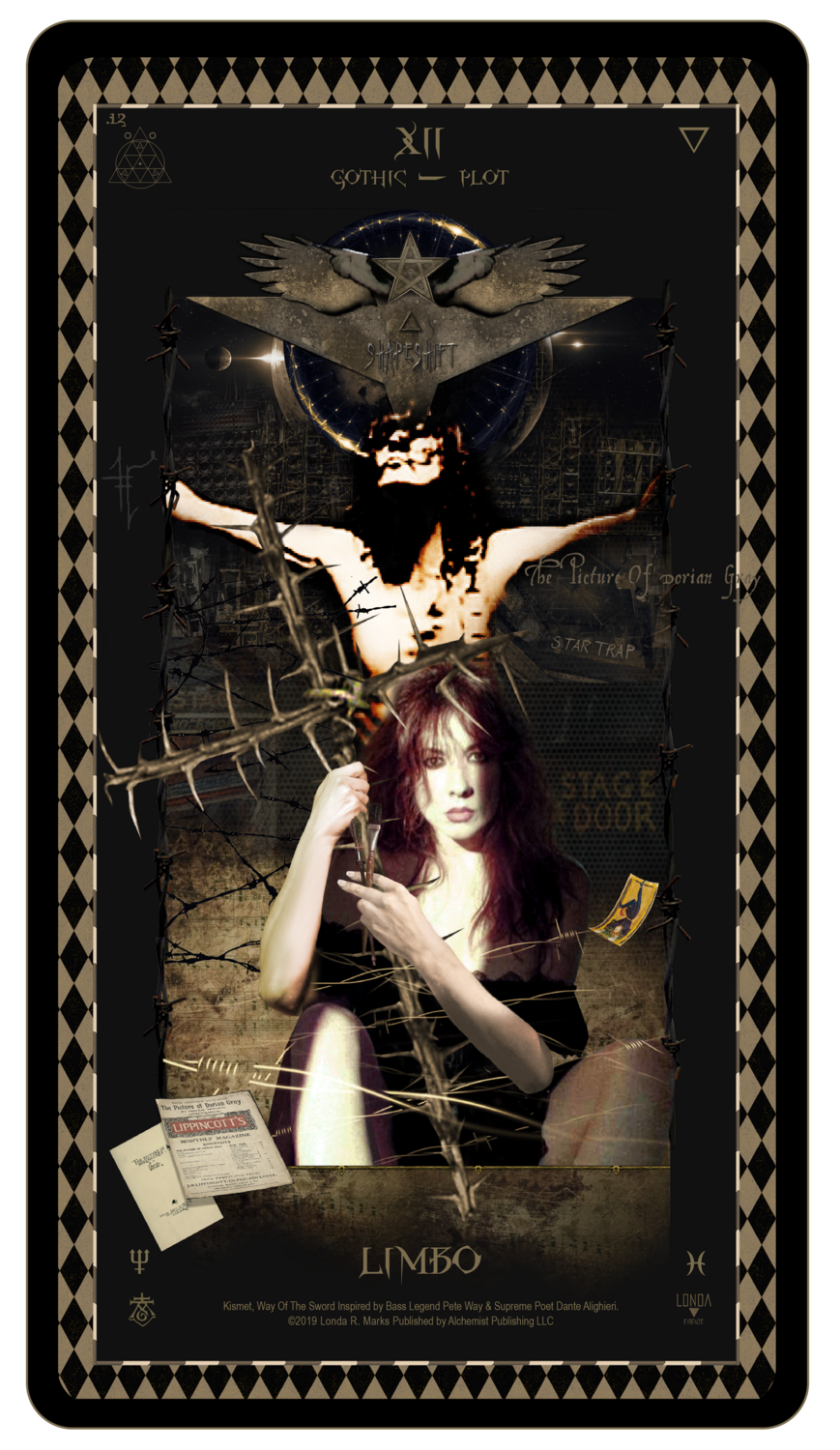 &quot;Kismet, Way Of The Sword,&quot; Digital Tarot Card: XII Limbo