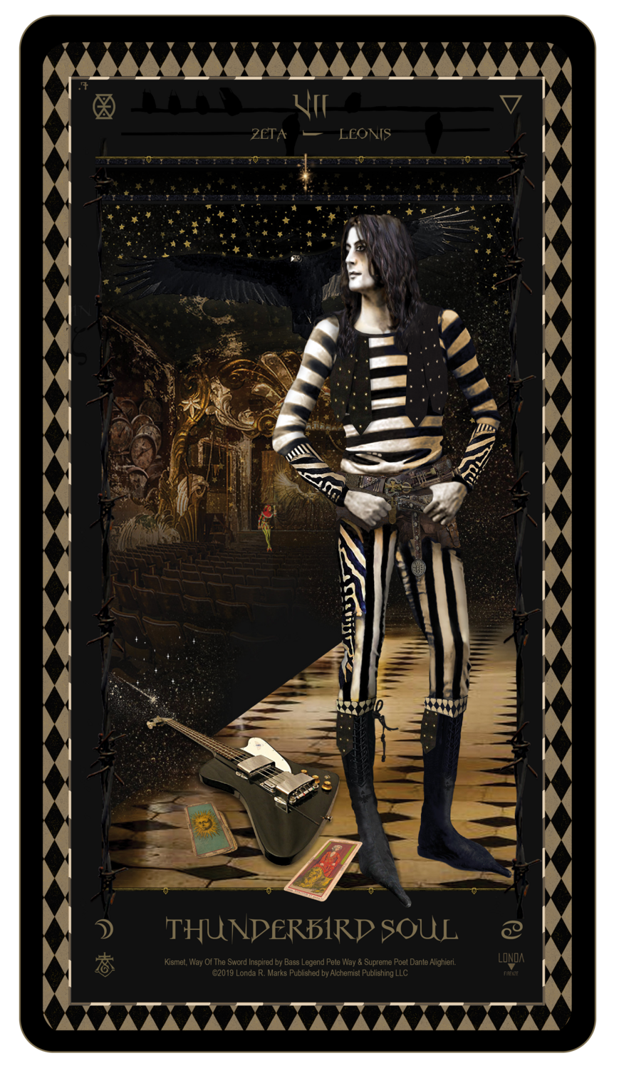 &quot;Kismet, Way Of The Sword,&quot; Digital Tarot Card: VII Thunderbird Soul