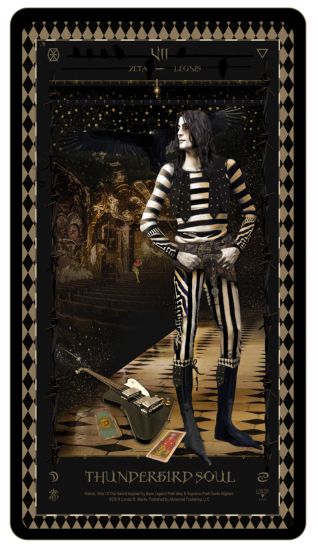 &quot;Kismet, Way Of The Sword,&quot; Digital Tarot Card: VII Thunderbird Soul