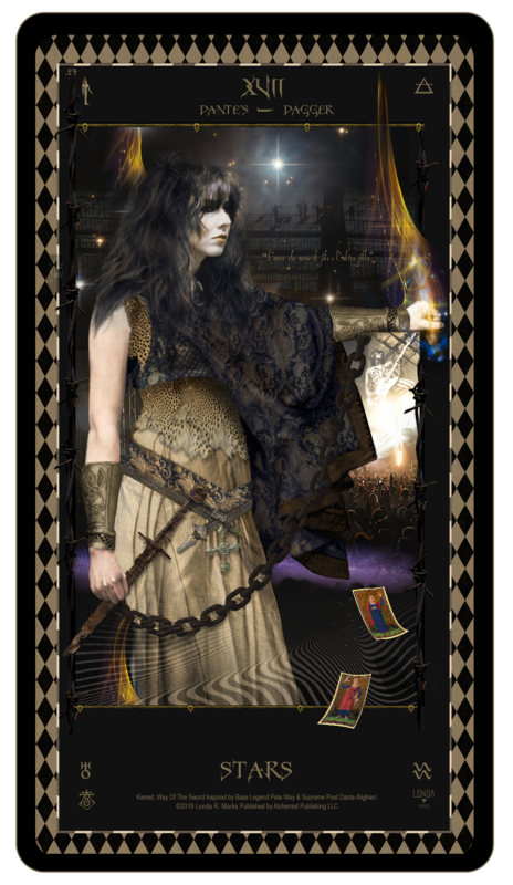 &quot;Kismet, Way Of The Sword,&quot; Digital Tarot Card: XVII Stars