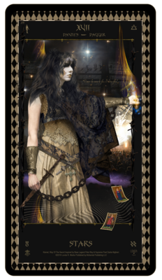 &quot;Kismet, Way Of The Sword,&quot; Digital Tarot Card: XVII Stars