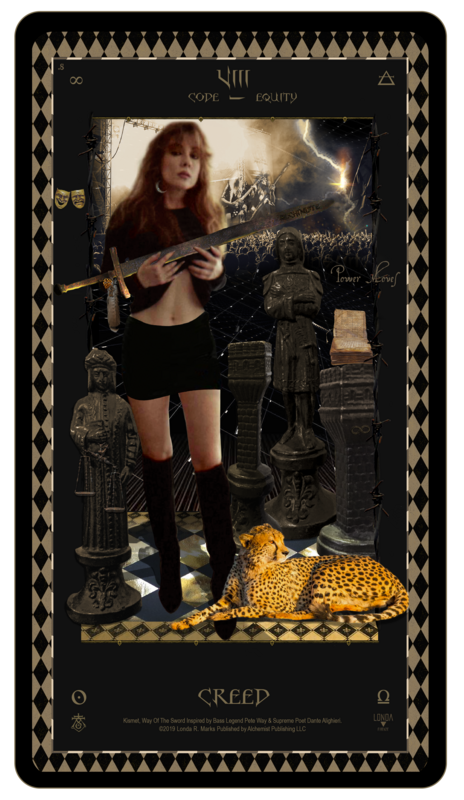 &quot;Kismet, Way Of The Sword,&quot; Digital Tarot Card: VIII Creed