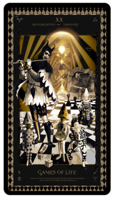 &quot;Kismet, Way Of The Sword,&quot; Digital Tarot Card: XX Games Of Life