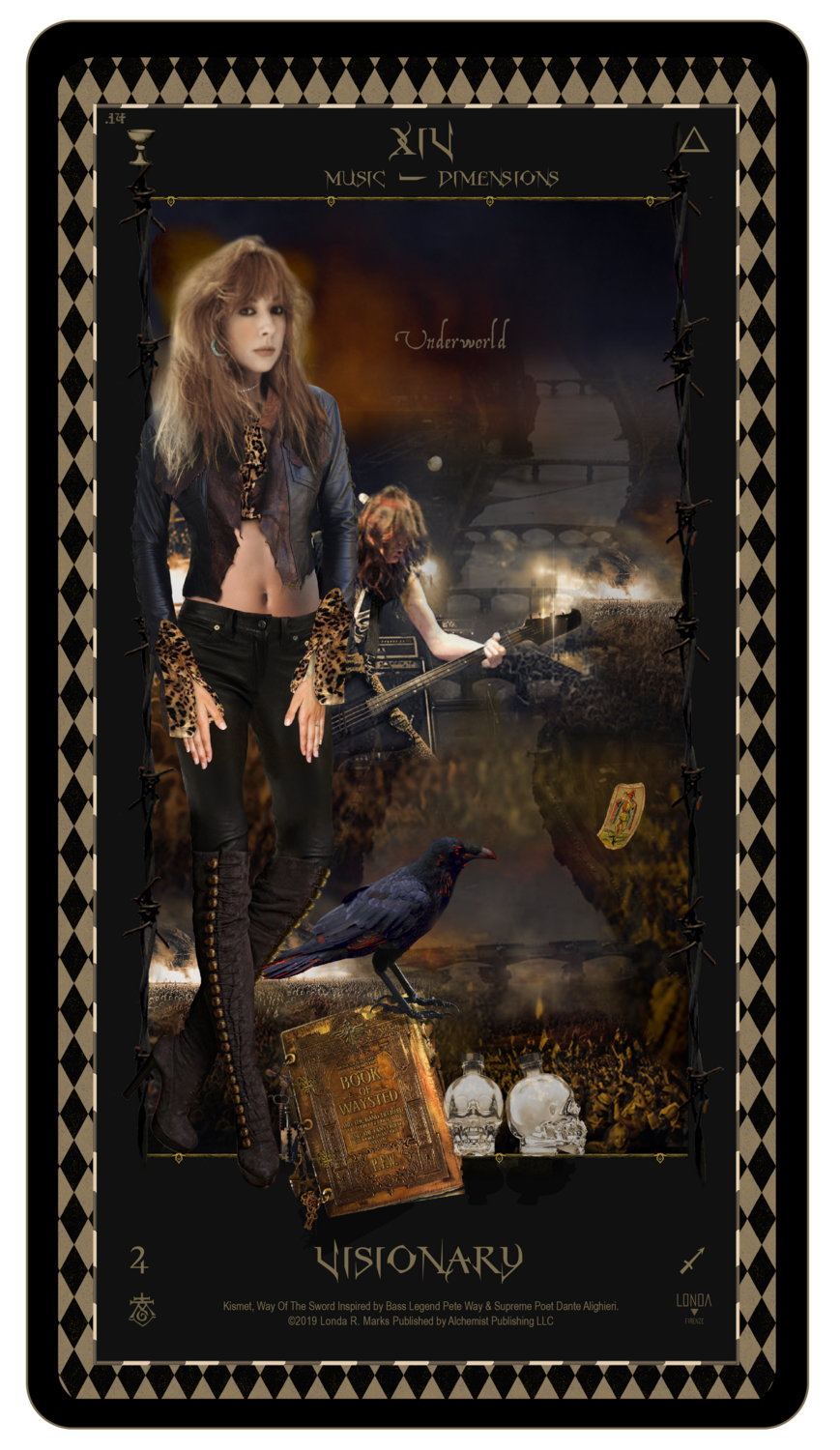 &quot;Kismet, Way Of The Sword,&quot; Digital Tarot Card: XIV Visionary