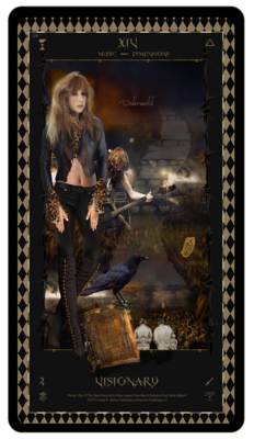 &quot;Kismet, Way Of The Sword,&quot; Digital Tarot Card: XIV Visionary