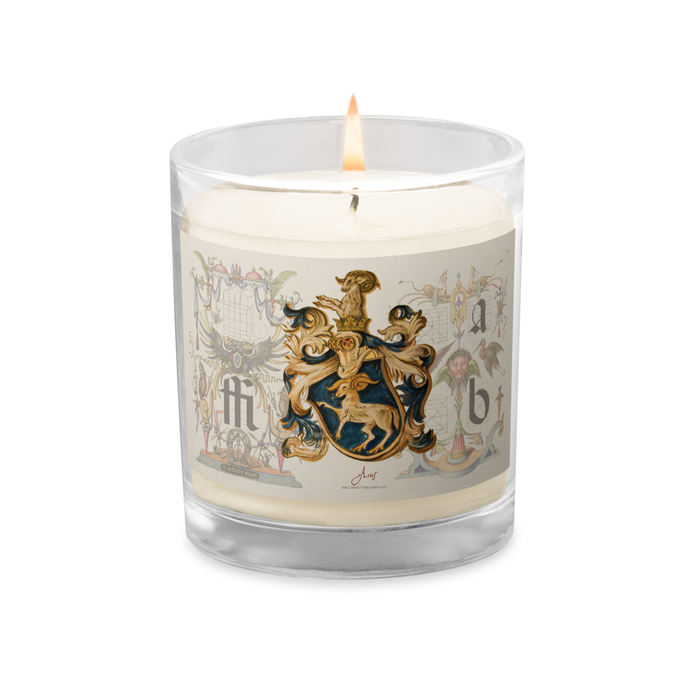 Aries Coat Of Arms Zodiac Candle