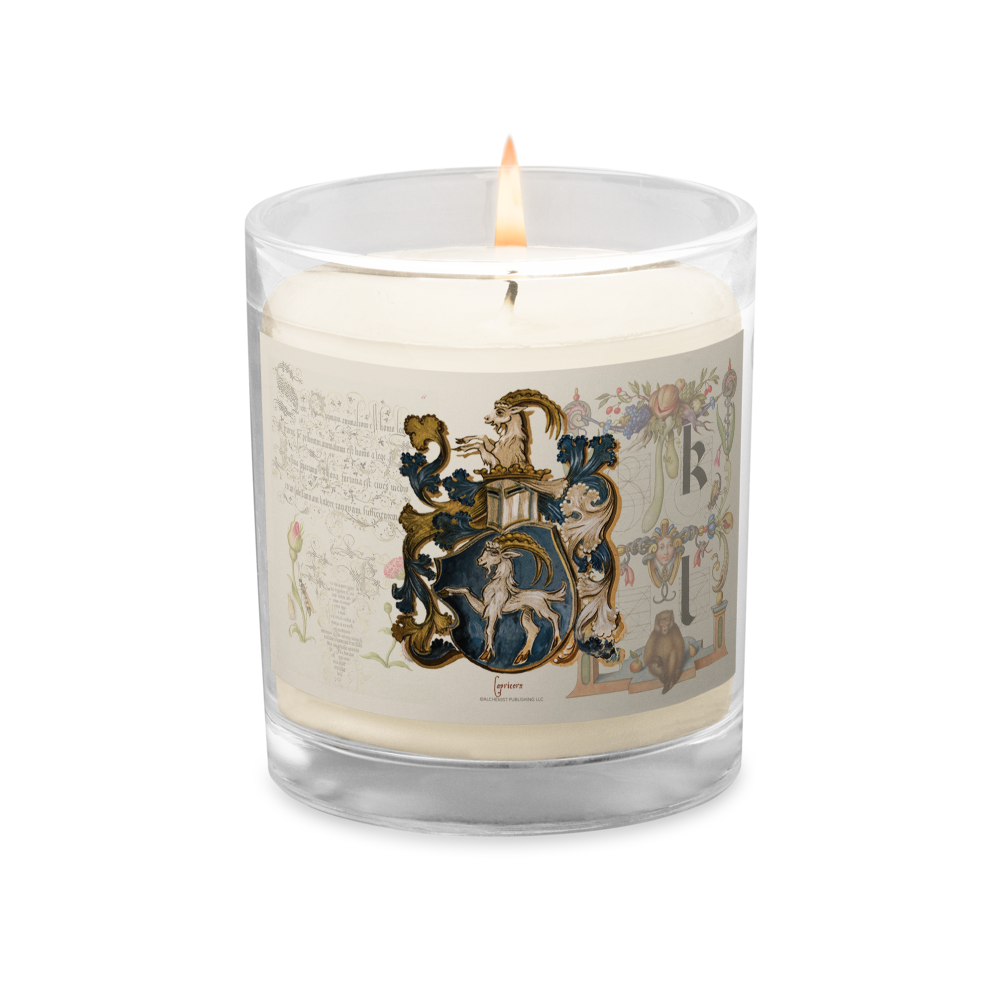 Capricorn Coat Of Arms Zodiac Candle