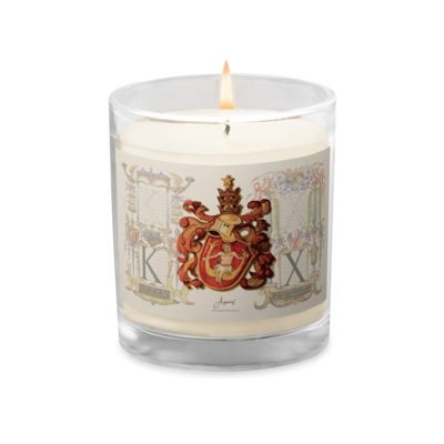 Aquarius Coat Of Arms Zodiac Candle