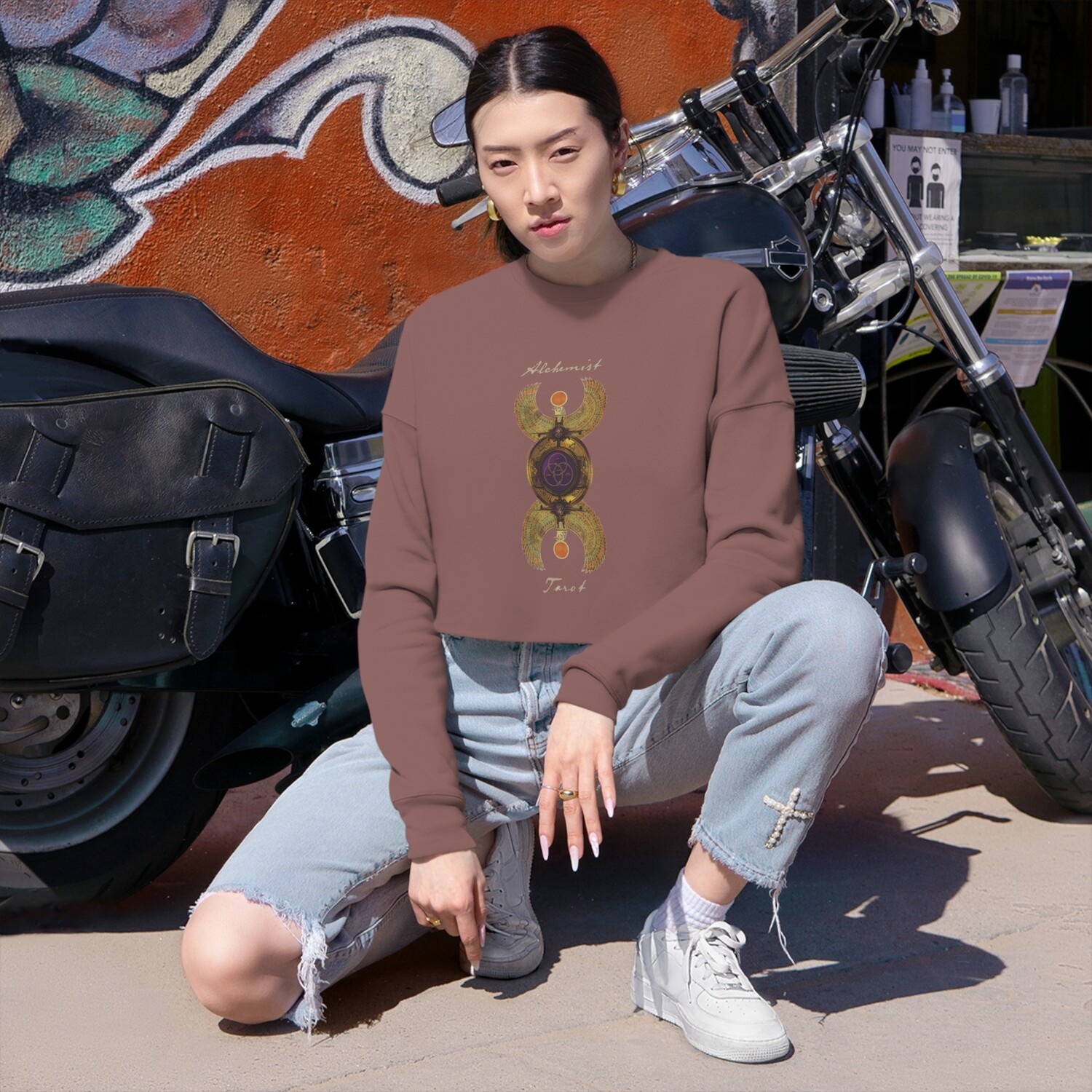 Alchemy, Women&#39;s Cropped Sweatshirt