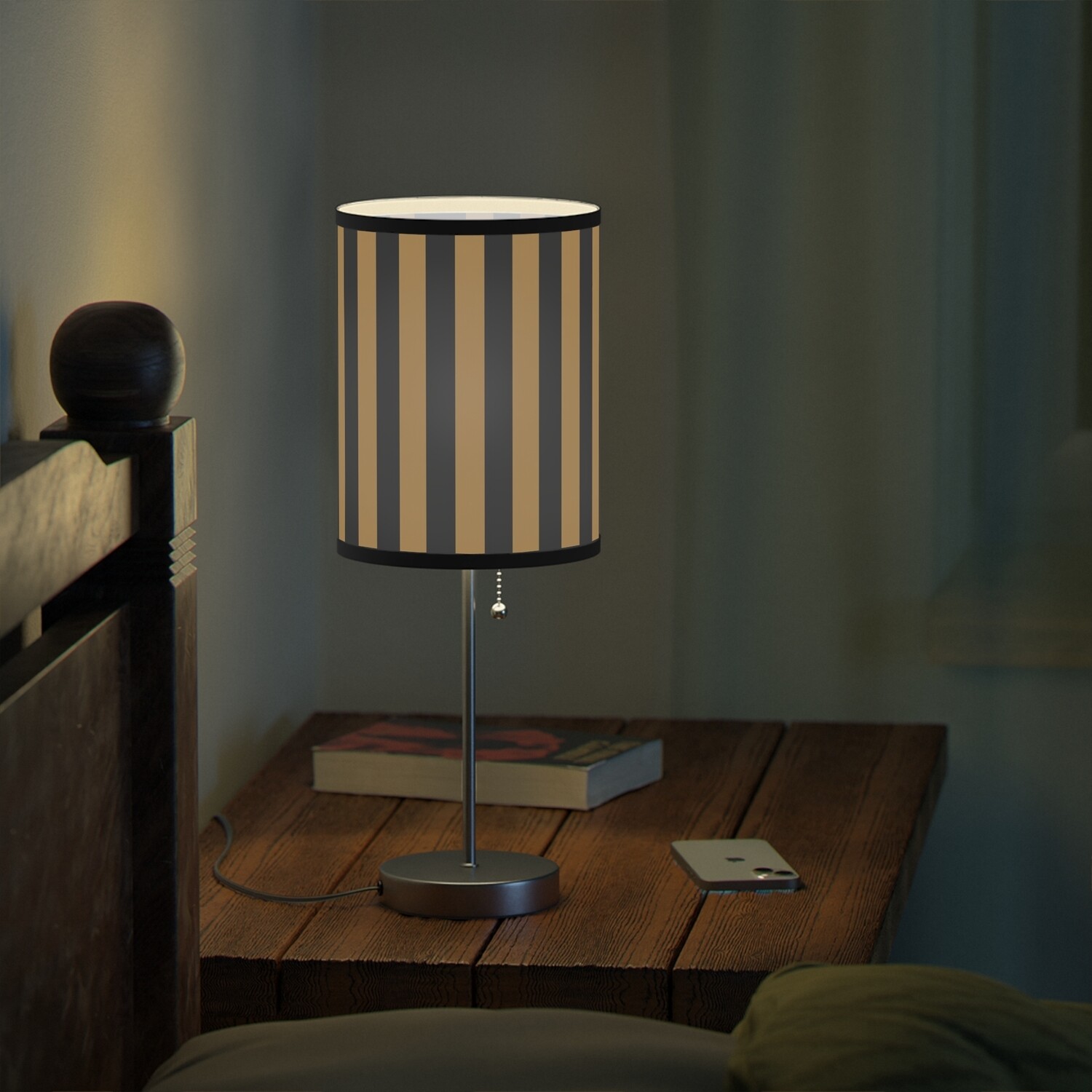 Queen Of Wands, Table Lamp (Gold/Black shade)