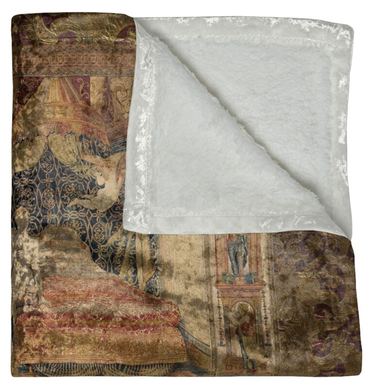 Amore, Crushed Velvet Blanket