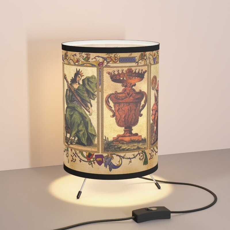 Tarot Cards, Tripod Table Lamp