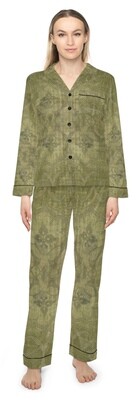 Empress, Women&#39;s Satin Pajamas (Seductive Sage)