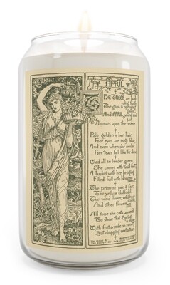 April, Scented Aromatherapy Candle