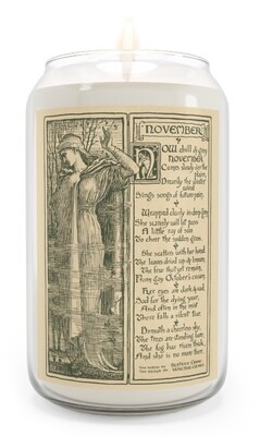 November, Scented Aromatherapy Candle