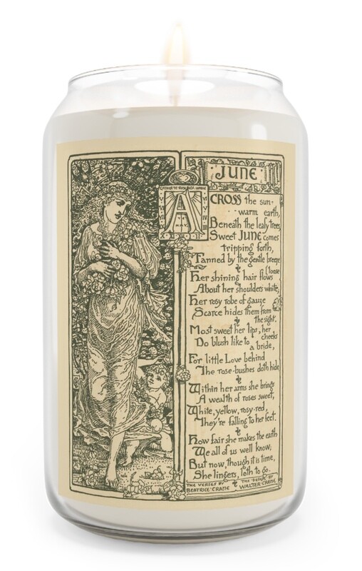 June, Scented Aromatherapy Candle