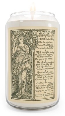 August, Scented Aromatherapy Candle