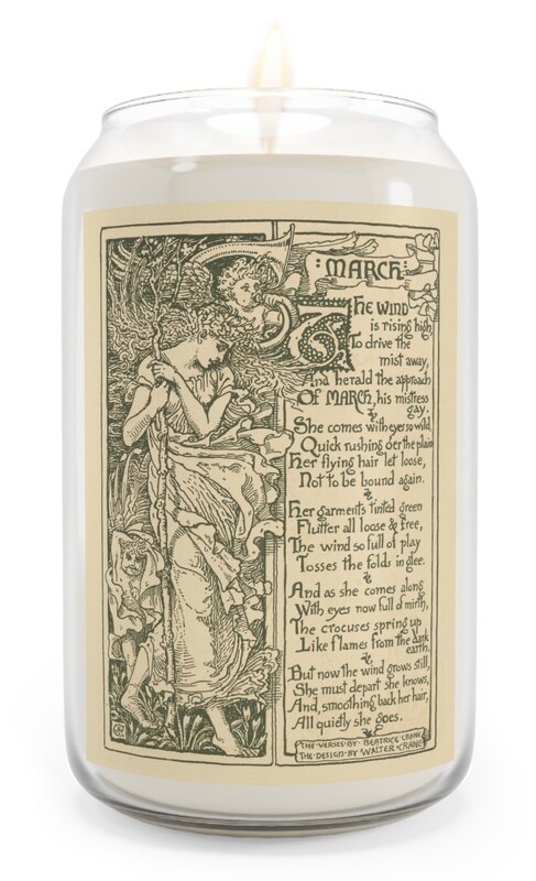 March, Scented Aromatherapy Candle