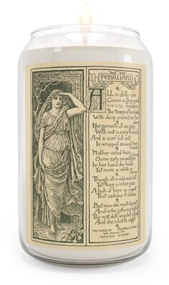 February, Scented Aromatherapy Candle