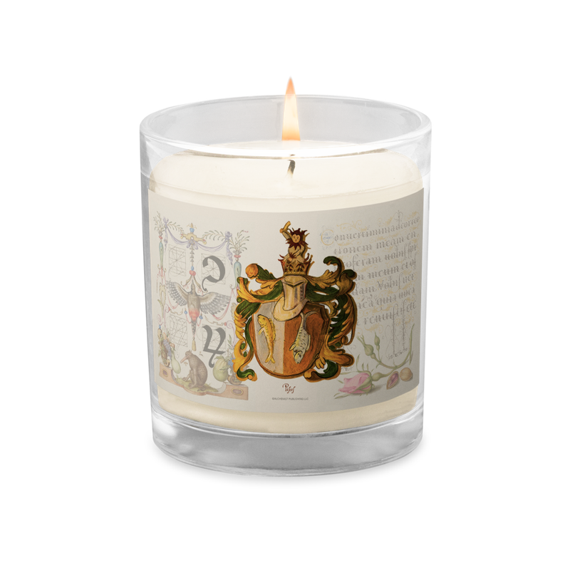 Pisces Coat Of Arms Zodiac Candle