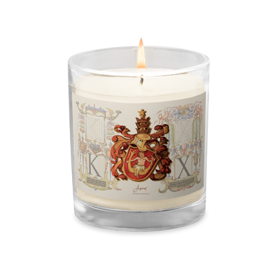 Aquarius Coat Of Arms Zodiac Candle
