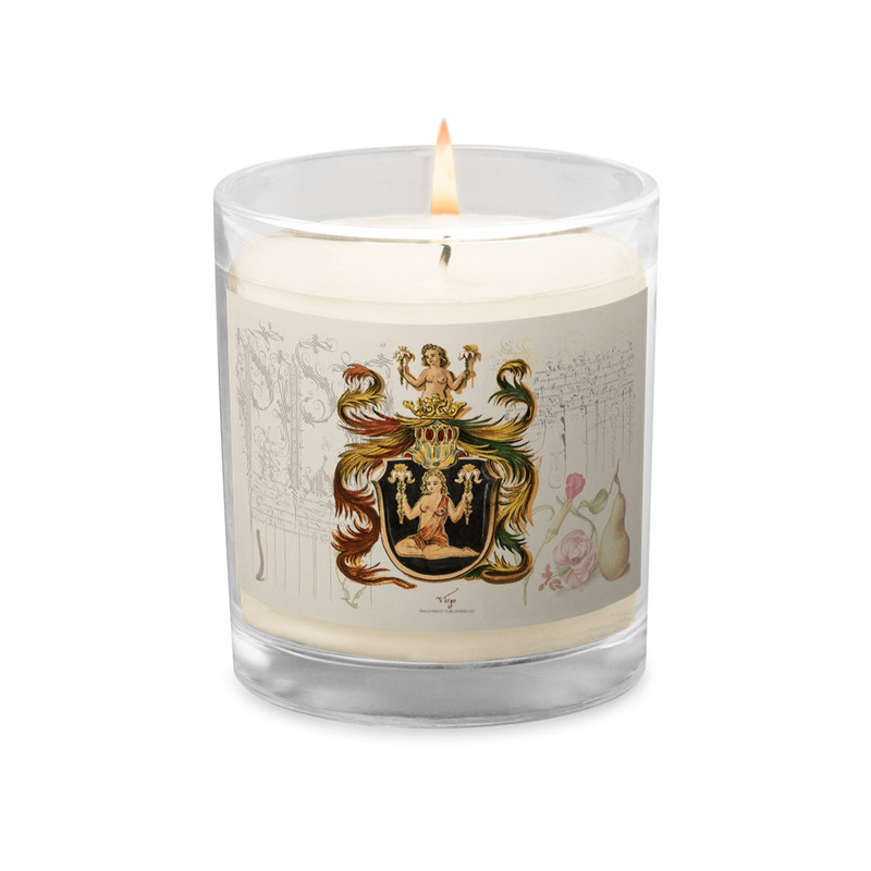 Virgo Coat Of Arms Zodiac Candle